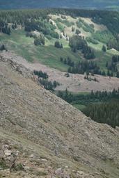 Stanley heads down the treacherous slope [fri jul 6 13:20:20 mdt 2018]